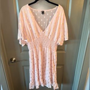 Blush and gold sundress